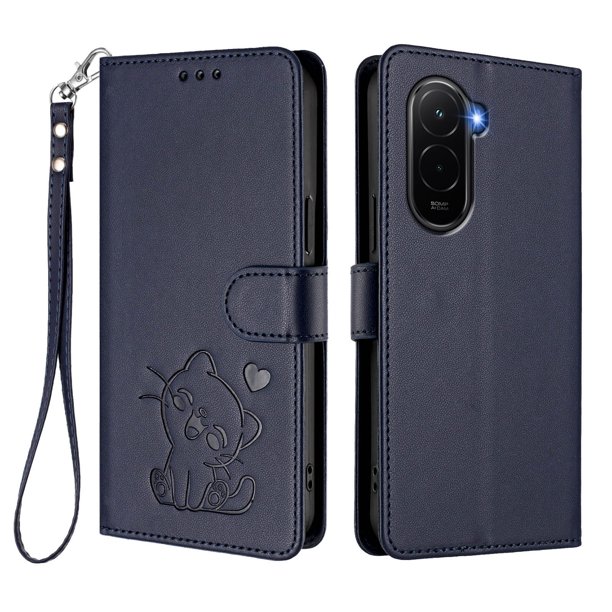 Xiaomi POCO M7 4G Funda Billetera con Ranuras para Tarjetas, Azul