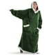 thumbnail image 1 of 1pc Flannel Blanket With Sleeves, Winter Hoodies Sweatshirt, Women Men Pullover Fleece Giant TV Blanket, 1 of 3