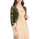 thumbnail image 5 of INSPIRE CHIC Chaquetas de Mujer de Encaje Floral con Mangas 3/4 Cárdigan Transparente Talla XL Verde Oliva, 5 of 7