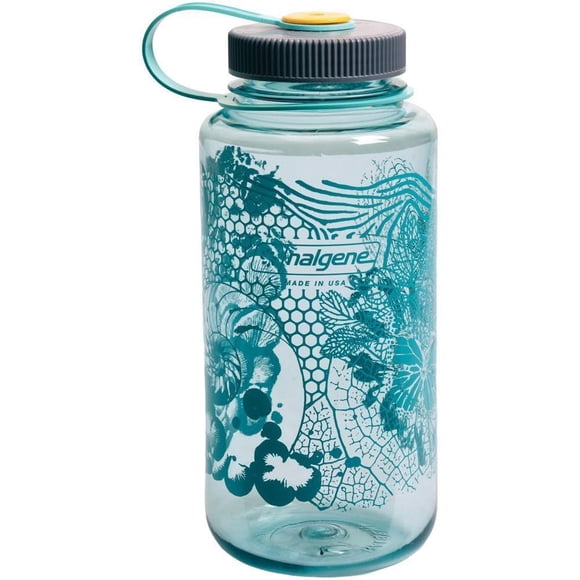 Botella de agua Nalgene Wide Mouth, 946 ml, sin BPA, biomorfismo