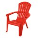 thumbnail image 2 of Silla Plástica con Posavaso Rojo, 2 of 5