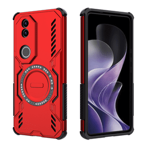 Funda Foxdock Para Vivo V50 5G , Magnética, Resistente A Golpes, Con Soporte, Unisex, Carga Inalámbrica