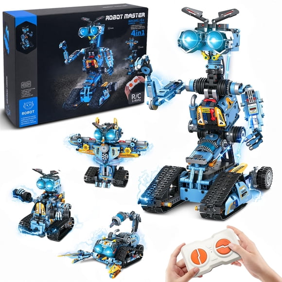 Kit de construcción STEM 4 en 1 de robot RC Rongmeiz, 813 piezas