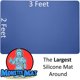 thumbnail image 2 of Alfombrilla de Escritorio Monster Mat 91 × 61 cm Azul de Silicona, 2 of 6
