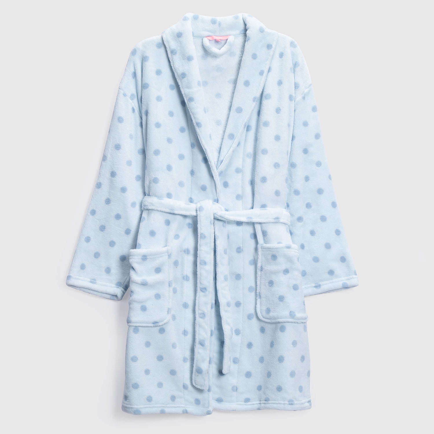 Zahr - Bata Mujer Coral Diseño Puntos Celeste Talla L/xl