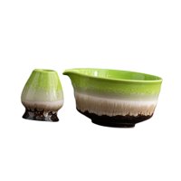 Bothyi - Cuenco Para Matcha Con Pico, Recipiente, Taza, Batidor, Kit De Inicio Para El Hogar, Regalo Para Salón De Té