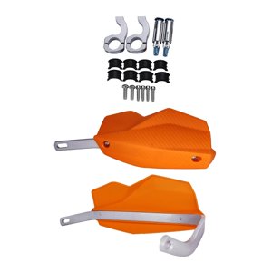 Ioensy - 2 Protectores De Manos Resistentes Al Viento Para Motocross, Reparación De Piezas De Motocross, Protectores De Manos Para Motocicleta, Color Naranja