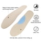 thumbnail image 5 of Plantillas de cuero para calzado barefoot con soporte de arco para mujer, talla grande, 5 of 6