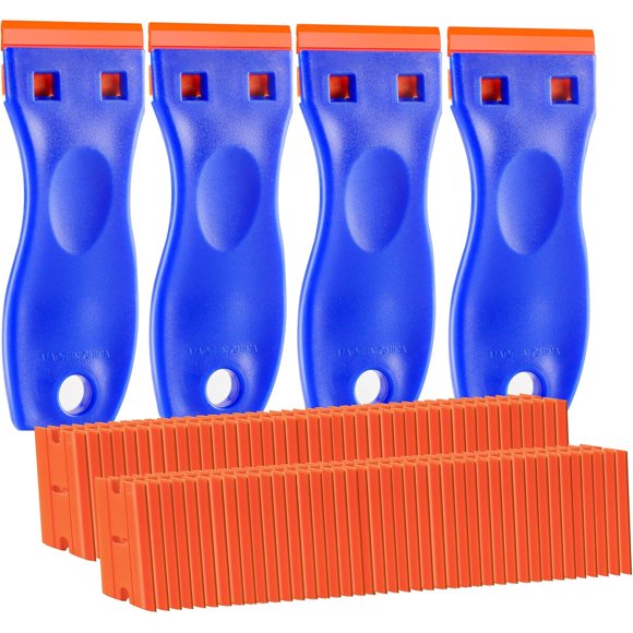 Raspador plástico JVSEYTE V89, 4 piezas y 120 hojas