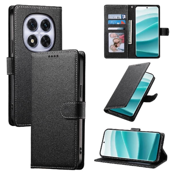 Funda para FOXDOCK Xiaomi Redmi Note 14 Pro Plus 5G– Cuero Premium, 3 ranuras para tarjetas, Protección contra impactos