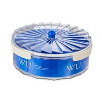 Bothyi - Bandeja Para Servir Dividida Bandeja Para Aperitivos De Fiesta Para Galletas Frutas Snacks Azul