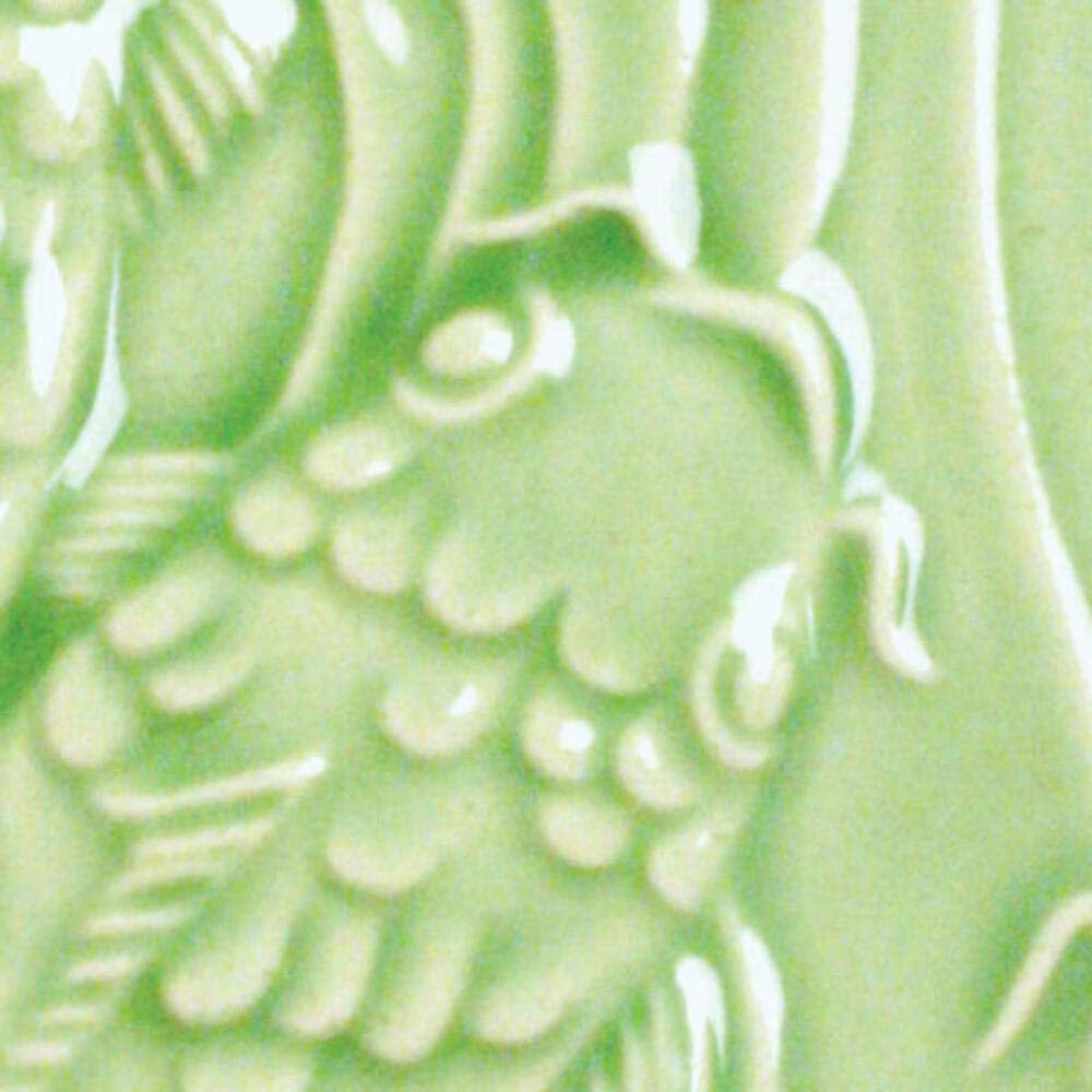 Glaze Amaco Lg-45, Líquido Brillante Sin Plomo, Verde Esmeralda, 473 Ml