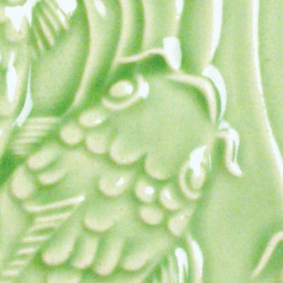 Glaze AMACO LG-45, líquido brillante sin plomo, verde esmeralda, 473 ml