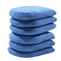 Magideal - Almohadilla De Cera Para Coche De 6 Piezas, Accesorios Para Vehículos, Almohadillas De Limpieza Lavables Suaves Para Pulir El Suelo, Vidrio Para Vehíc , Azul