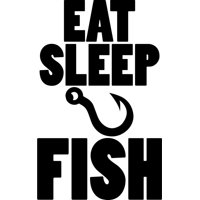 Rienda Libre Graphics - Decomural Eat Sleep Fish Fishing Ws-41383