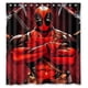 thumbnail image 1 of Cortina de ducha Deadpool con ganchos (167 x 183 cm), 1 of 3