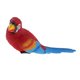 thumbnail image 1 of Loro realista resina animal ornamento animal colgando 29cm rojo acostado, 1 of 3
