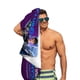 thumbnail image 5 of Megamente Toalla de playa de secado rápido con diseño temático, regalo para mujeres y niñas, ideal para cumpleaños, fans, amantes de la música, uso en la playa o al aire libre, 78 × 180 cm, 5 of 6