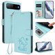 thumbnail image 2 of Funda Volteable con Diseño de Gato para Infinix Hot 60i 5G, Verde Claro, 2 of 6