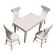thumbnail image 3 of Juego De Muebles De 5 Piezas Decoración 1/12 Silla De Mesa Para Casa De Muñecas Cocina Blanco, 3 of 5