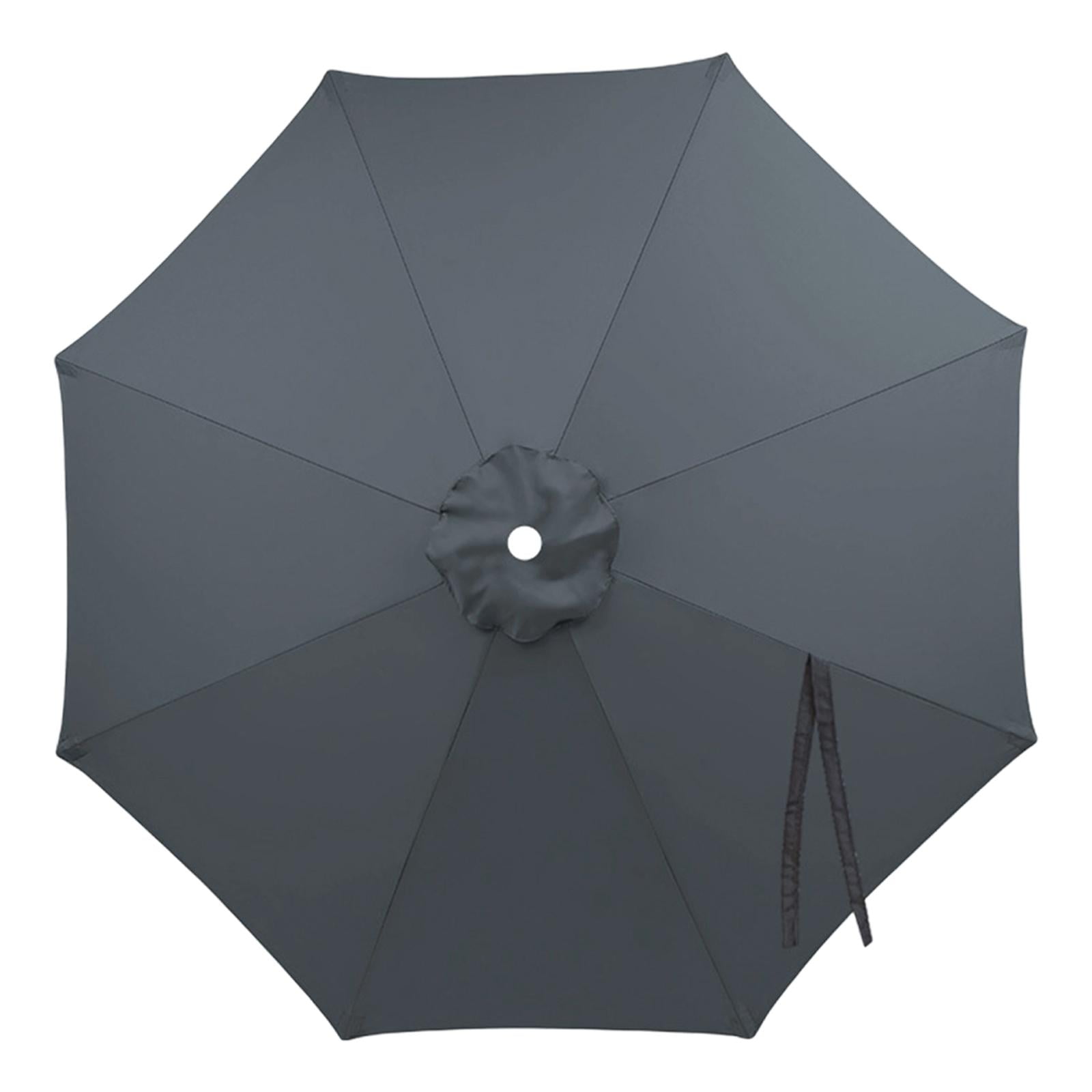 Magideal - Cubierta De Repuesto Para Sombrilla De Patio De 6 Varillas, Cubierta Hexagonal De Poliéster Para Mesa De Exterior, Ideal Para Terraza, Jardín Y Patio. Gris 200cm