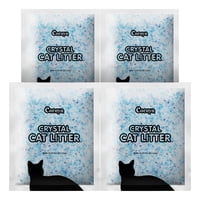 Arena Para Gatos Cocoyo Crystal, Gel De Sílice, 7,8 Kg, Paquete Económico, Paquete X4