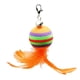 thumbnail image 2 of Juguetes Interactivos Para Gatos Cat Teaser Catcher Varita De Plumas Bola De Juguete Naranja 13 Cm, 2 of 5