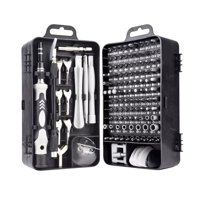 Importclick - Juego Destornilladores Precisión Profesional 135 Piezas Negro