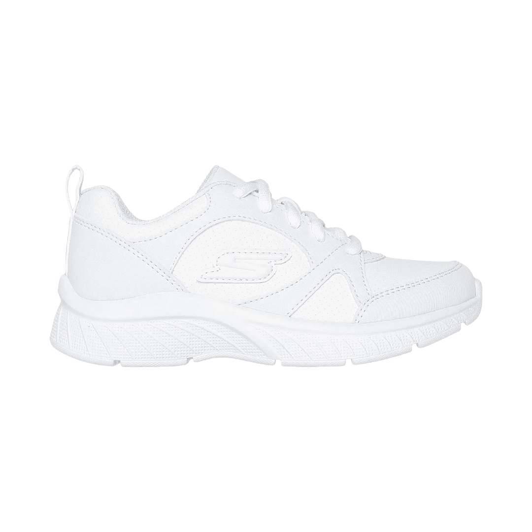 Zapatillas Blancas Escolares Juvenil Skechers Microspec Plus | 302636l-wht - Talla 34