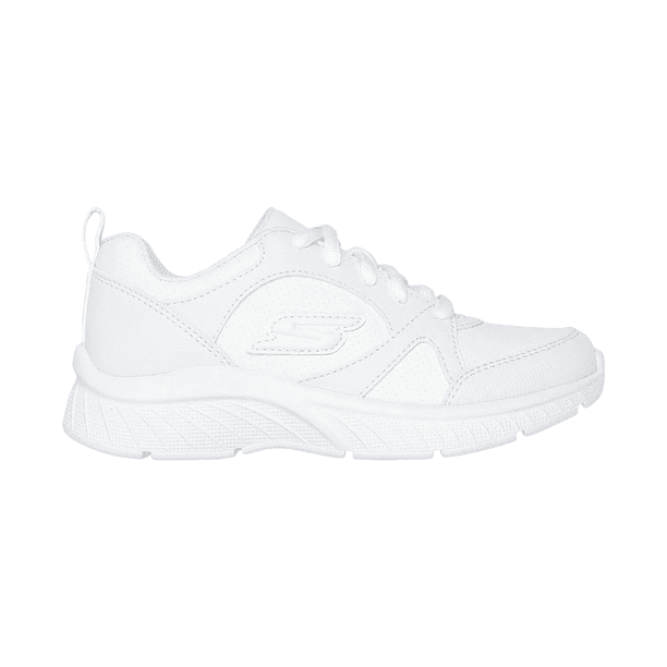 ZAPATILLAS BLANCAS ESCOLARES JUVENIL SKECHERS MICROSPEC PLUS | 302636L-WHT - Talla 34