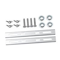 Magideal - Instalación De Soportes De Montaje Para Cestas De Motocicleta Con Tornillos Y Tuercas, Láminas De Metal, Piezas De Mantenimiento, Soportes Para Cestas