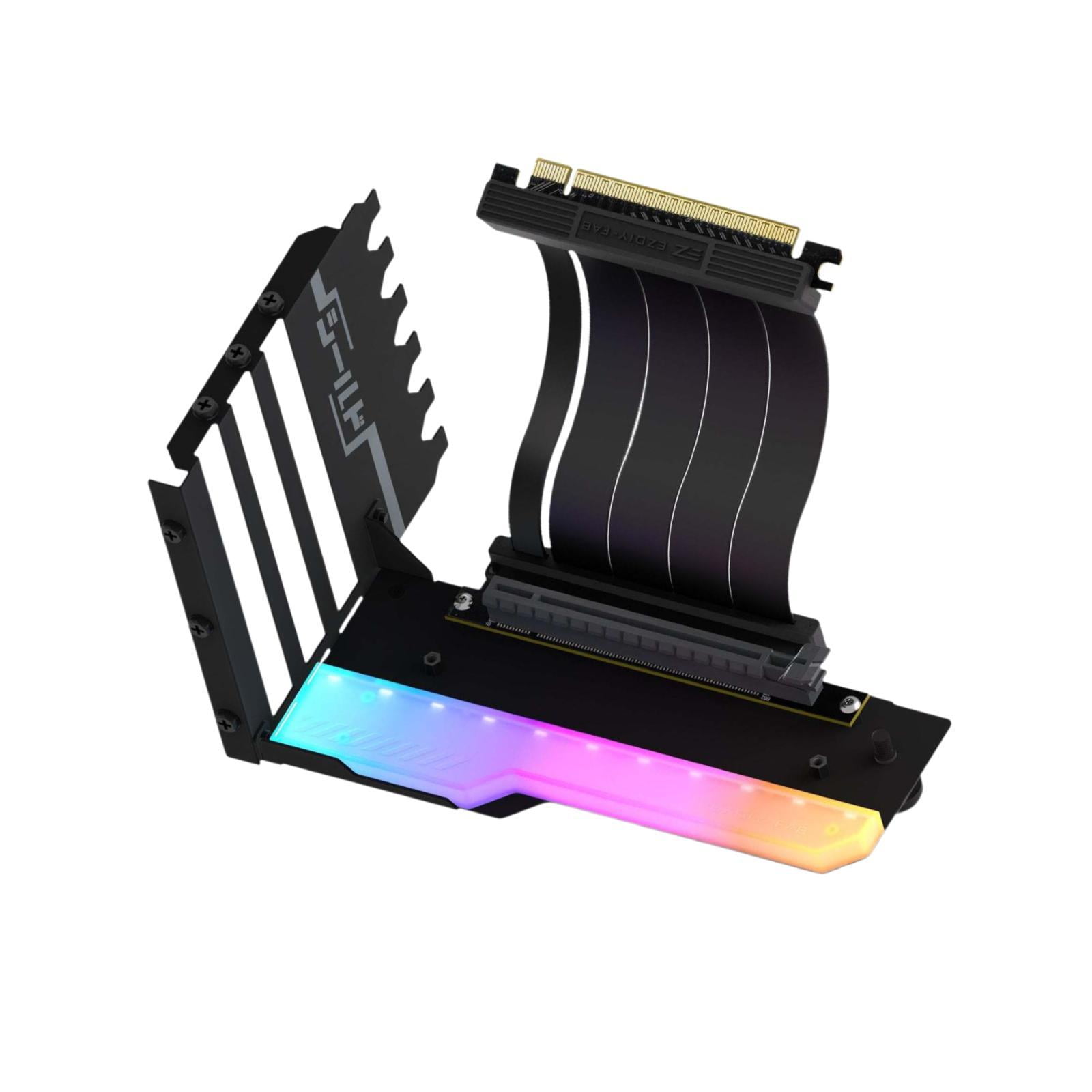 Bothyi - Soporte Para Tarjeta Gráfica, Accesorio Vertical Para Placa Base, Soporte Para Gpu, Negro Con Luz