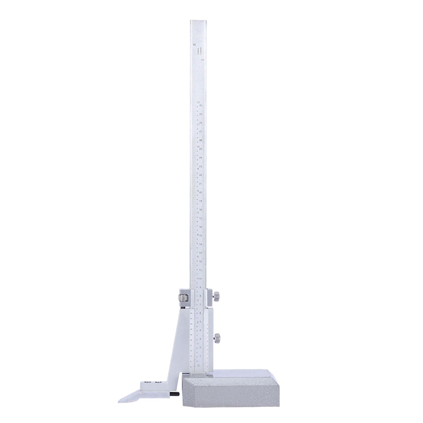 Ioensy - Calibrador Vernier De Altura Pulgadas/Aleación Métrica Para Carpintería Doméstica Metalúrgica 0-300