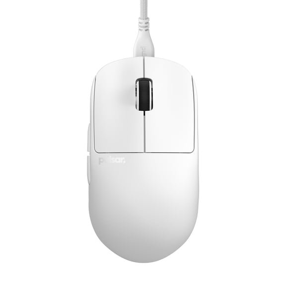 Mouse gamer Pulsar Gaming Gears X2H con cable, 51 g, 26,000 DPI, blanco