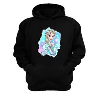 Genérico - Polerón Canguro Elsa Negro Talla Xl Unisex