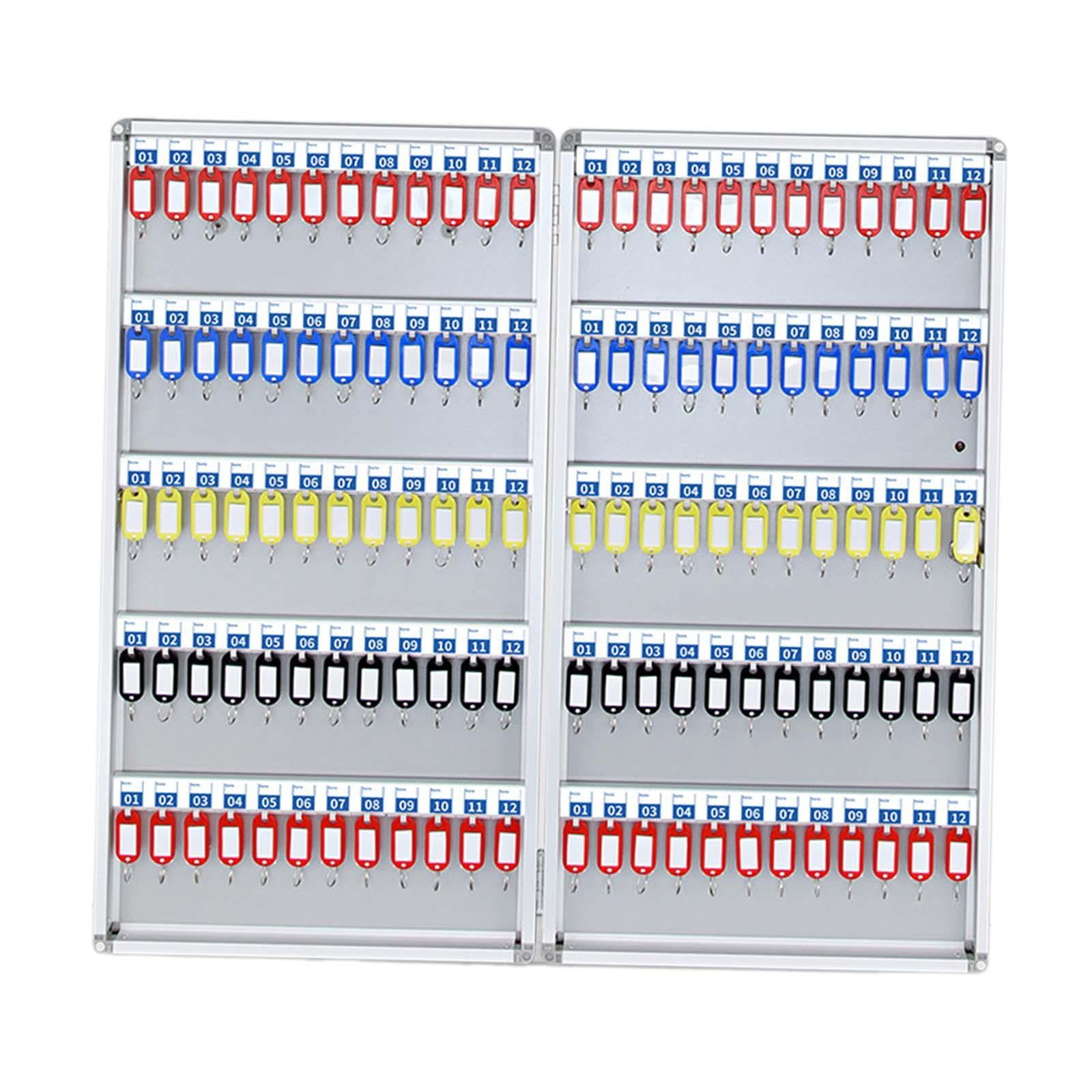 Magideal - Caja De Seguridad Para Llaves, Armario Para Llaves, Organizador De Llaves De Pared, Caja De Almacenamiento De Llaves Para Lotes De Automóviles, Comple 120 Etiquetas Clave