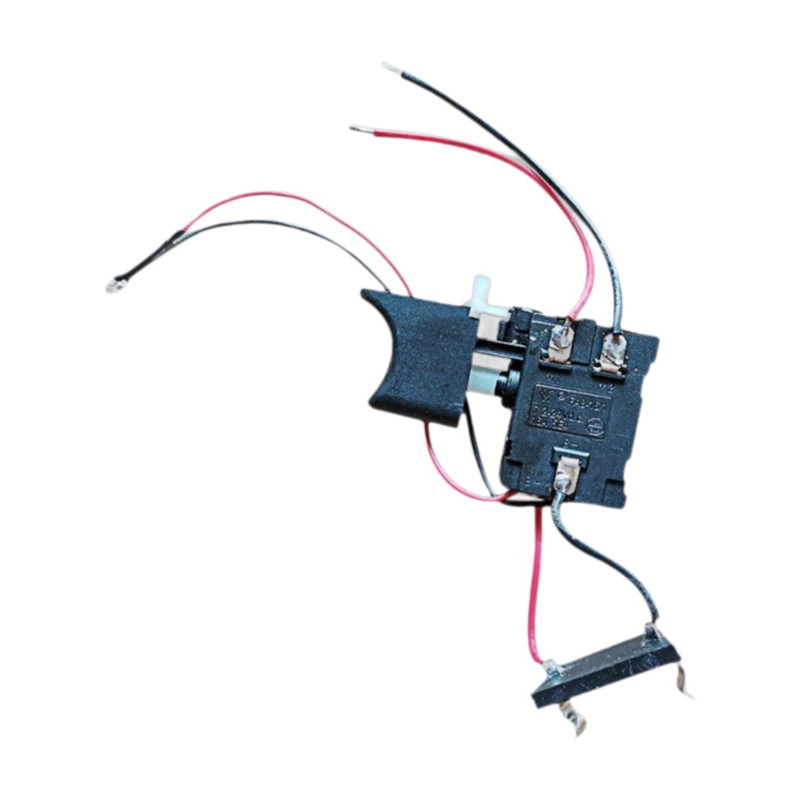 Ioensy - Componente De Repuesto Para Interruptor De Gatillo De Botón Pulsador De Taladro Eléctrico Cc 7,2-24 V