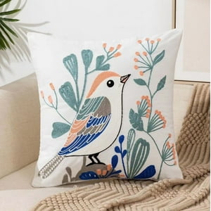 Homestore - Cojín Bordado 45X45 Cm Canario