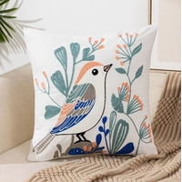 Homestore - Funda Cojín Bordada 45X45 Cm Canario