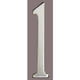 thumbnail image 2 of Address Plaque Special Lite SS2 número 1 de acero inoxidable, 2 of 2