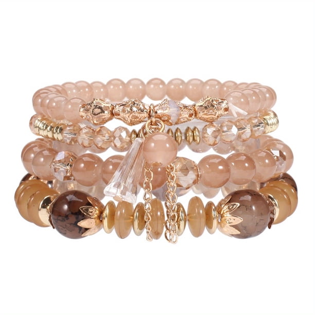 Beautiful Bohemian Stackable Beaded Bracelets - A Perfect Gift for the Multicolor Jewelry Lover!