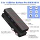 thumbnail image 2 of Concentrador USB Cbcuyle para Surface Pro 8/9/10/X con HDMI 4K, 2 of 8