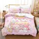 thumbnail image 5 of Duvet Cover Cartoon Cute Melody Hello Kitty Pudding Dog Quilt Cover Bedding Three-piece Set Digital Printing, 5 of 5