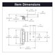 thumbnail image 5 of Bisagra para gabinete Hickory Hardware P143-W - superposición variable, inserción de 3/8 de pulgada,, 5 of 5