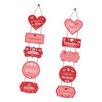 Bothyi - Banner De Puerta De Corazón Del Día De San Valentín Romántico Para Vacaciones Interior Al Aire Libre