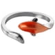 thumbnail image 1 of Anillo Ajustable Pez Naranja Mar Plata 925 Amor Al Mar Love, 1 of 3