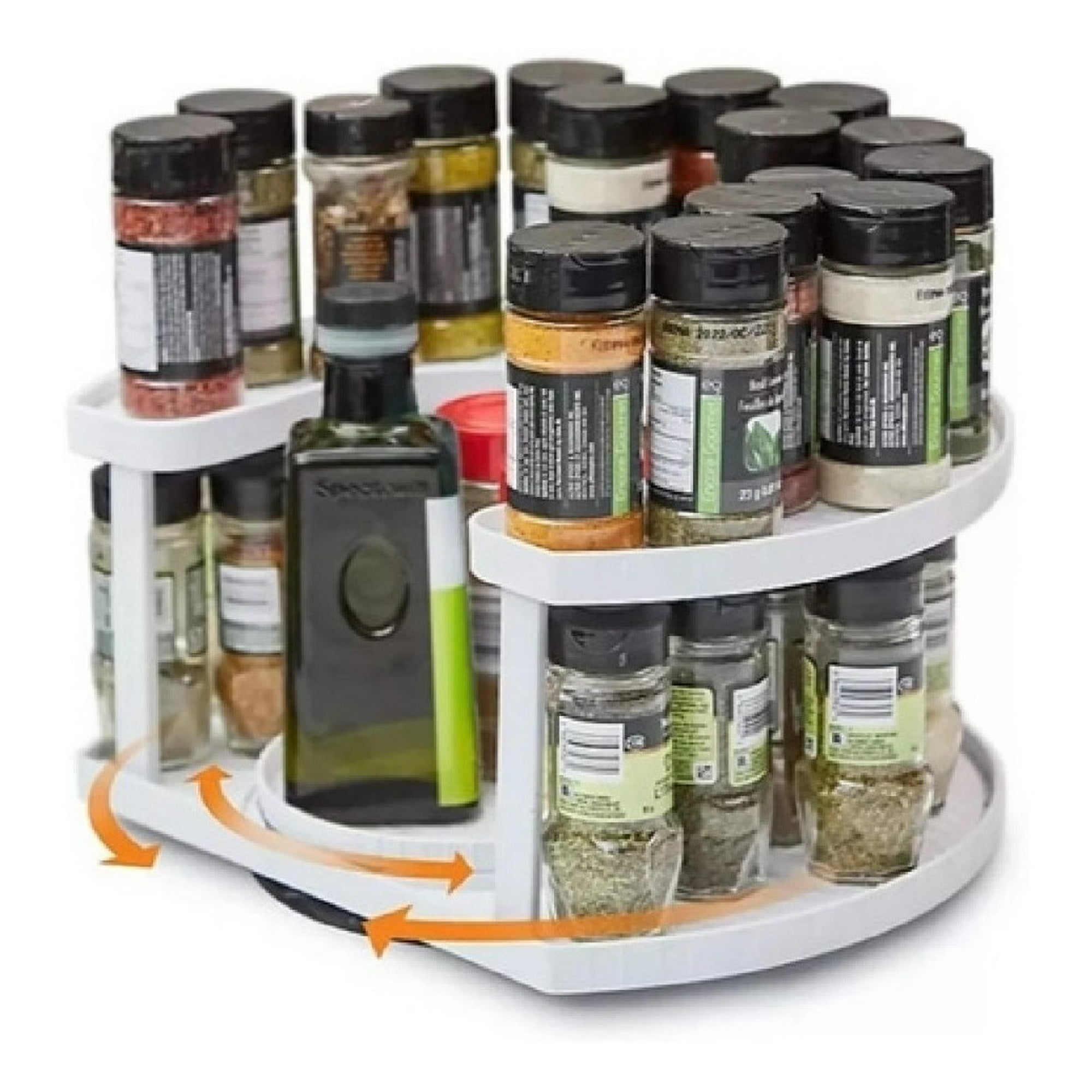 Genérico - Organizador Condimentos Multifuncional Giratorio 2 Niveles