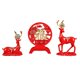 thumbnail image 1 of Estatuas De Ciervos De Resina Manualidades Figuras De Renos De Comedor Para El Día De San Valentín Rojo, 1 of 5