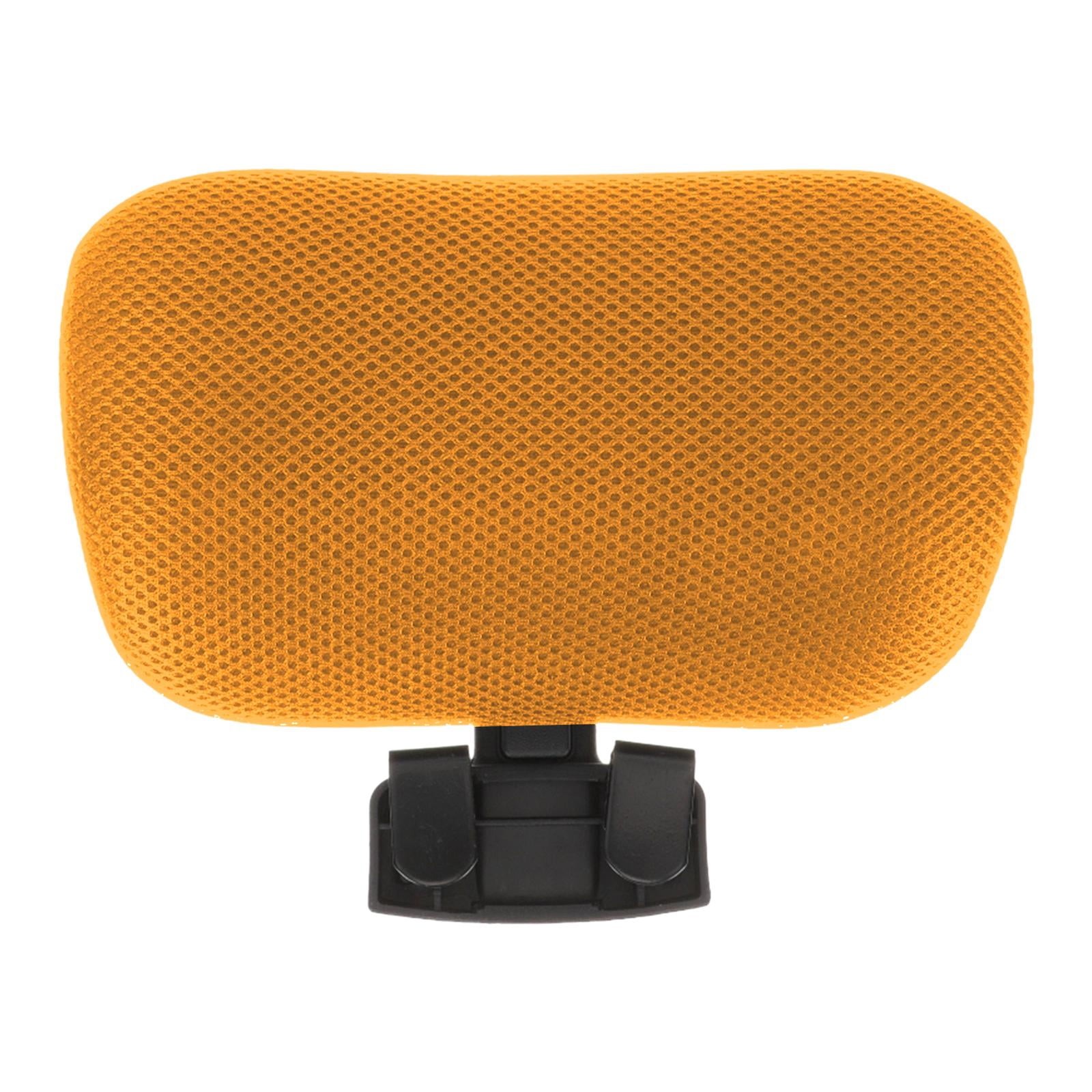 Magideal - Cojín De Soporte Para El Cuello Para Reposacabezas De Silla De Oficina, Accesorio Ergonómico, Ajustable Y Universal, Almohada Para La Cabeza Con , Amarillo