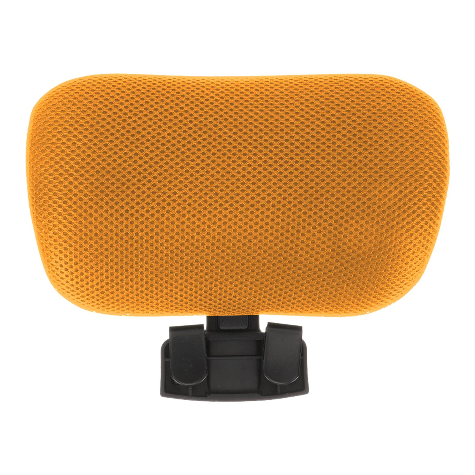 Magideal - Cojín De Soporte Para El Cuello Para Reposacabezas De Silla De Oficina, Accesorio Ergonómico, Ajustable Y Universal, Almohada Para La Cabeza Con , Amarillo